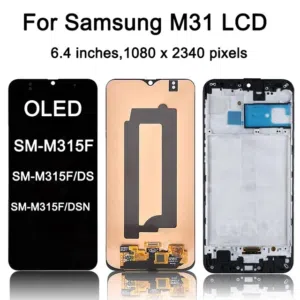 شاشة سامسونج M31 أصلي شركة 100% . SAMSUNG M31 ORIGINAL LCD .