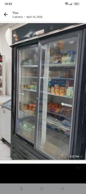 glass double door refrigerator for sale