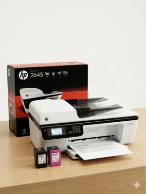 طابعة HP متكاملة بشاشة ديجيتال + طابعة ثانية تحتاج فحص مجاناً (عرض لقطة)