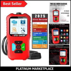 جهاز فحص كمبيوتر السيارة وأعطال المحرك MOTOPOWER MP69038 OBD2 Scanner (نسخة Elite Version