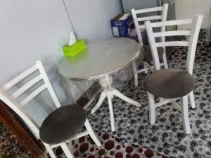طاولة طعام مستديرة 80 سنتم