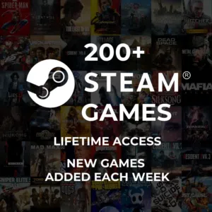 250+ Games Steam Account lifetime access and new games added each week and also more latest games