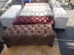 بفات للجلوس والديكور مريحة وعملية تتحمل وزن عالي صندوق فتح وتسكير للتخزين اقرأ الوصف بالكامل بالأسفل