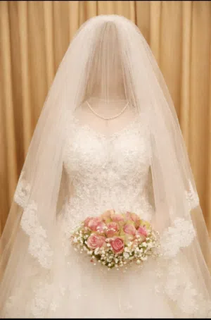 فسطان عرس  ملبوس مرة واحدة