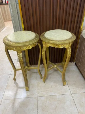 طقم كونسول كلاسيك مذهب 3قطع بخاله ممتازه مرآه و طاولتين نوع مصري فخم