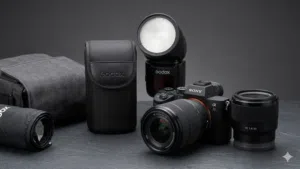 الكاميرا: Sony Alpha a7 III  في حال ممتاز جدا، استعمال خفيف جدا .