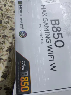 مذربورد اسوس b850 max gaming WiFi w ابيض جديد