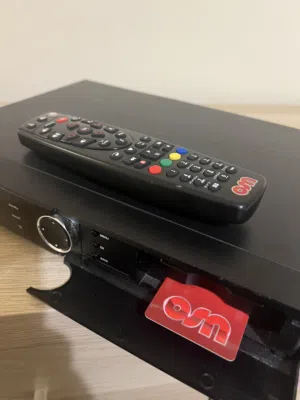 رسيفر OSN plus HD بحاله ممتازه بدون اشتراك مع الريموت الأصلي