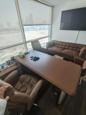 sofas and desk