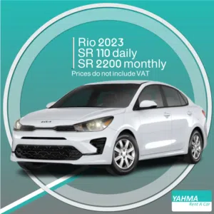 Kia Rio 2023 for rent in Jeddah - Free delivery for monthly rental