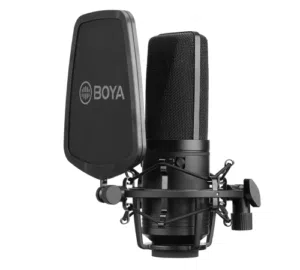 BOYA BY-M1000 Large Diaphragm Condenser Microphone ميكروفون مكثف BOYA BY-M1000 ذو  مايك بويا احترافي