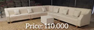 طقم أريكة على شكل حرف L بطول 7.5 متر Sofa Set L Shape 7.5Mtr