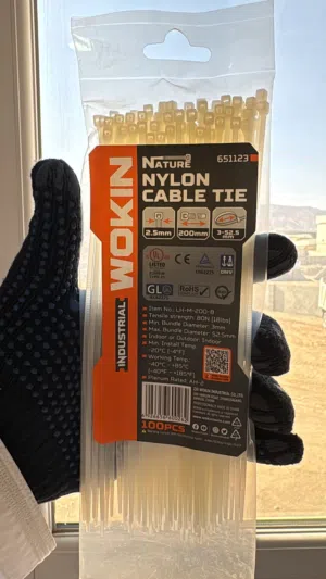 رباط كابل من النايلون - تايروب كيبل تايت مع سياب (WOKIN) nylon cable tie -Tireob with SIYAB TRADING