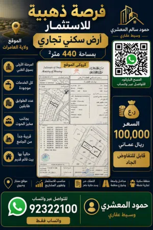 Commercial Land for Sale in Muscat Amerat