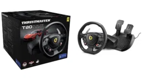 الصورة تؤكد أنه Thrustmaster T80 Racing Wheel، وهو نفس الطراز الذي ظهر في