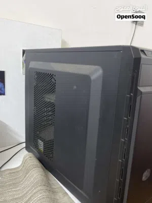Pc  المواصفات  i5 6600  Rx580  Ram:8 ddr4  SSd:1t  Hdd:1t  البورد :h110  Powr :400  Fan:4