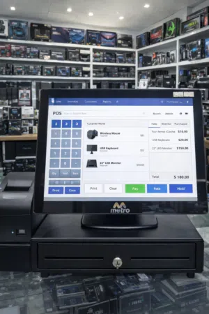 METRO POS System – Ready to Use  Printer & Cash Drawer Available  Best Price -WhatsApp