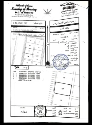 ارض صناعية للبيع في السويق