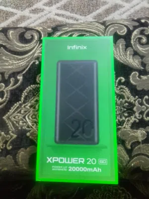باور بانك انفنكس xpower 20 go الجهاز عليه كفاله سنتين لسه جديد علا ختم الشركه