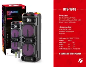 سماعة شحن متنقلة فل مواصفات عالية جودة مع مايكروفون لاسلكي نظام شحن مدارس ديوان صوت جميل