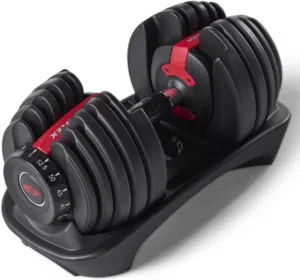 دمبل بأوزان متعدده، 2 كيلو الى 24 كيلو، شبه جديد. BOWFLEX DUMBBELL, SINGLE, ADJUSTABLE 2kg - 24kg