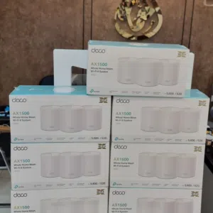 راوتر تي بي لنك ديكو X10 (سيت ثلال قطع)  1500 واي فاي 6 TP-Link Deco X10 AX1500 3-Pack Whole Home Me
