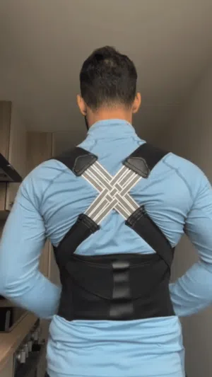 حزام دعم وتصحيح استقامة الظهر والكتفين الطبي (Molded Compression Vest YIMYZ-3003)  الاستخدامات  تصحي