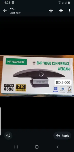HAYSENSER 3MP Webca  (Brand new ) non negotiable