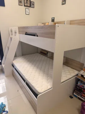 Danube dual size bunk bed with 2 mattress