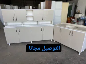 كاونترات خشب mdf قياس مترين مع ملحق مترين وسنك مترو20