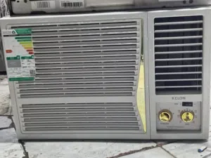 مكيف شباك مستعمل مجرب ونضيف وموفر الكهرباء مع التوصيل والتركيب وضمان شهر