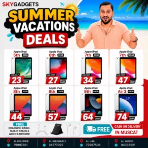 Apple iPads in Oman — Genuine & Tested Starting ریال23 Only Sky Gadgets Oman