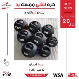 كرة لنشي الأصلية ممسك يد - خفيفة وسهلة الاستخدام للعلاج الطبيعي ومختلف أنواع التمارين الرياضية