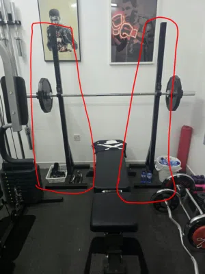 Squat rack. Cast Iron (heavy duty).