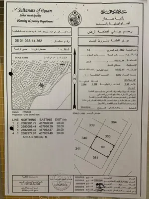 أرض سكنيه للبيع في حي الرفعه مربع 14 الخط الاول مقابل قيادة المهام كل الخدمات موجوده