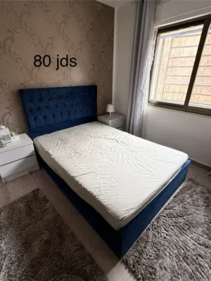 Blue bed frame