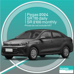 Kia Pegas 2024 GLS for rent in Khobar - Free delivery for monthly rental