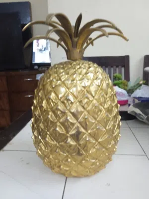 brass pineapple antique decor peice