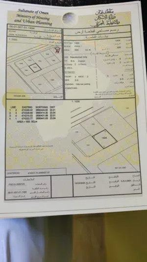 ارضين سكنيات شبك خلف وكالة تويوتا صحار غيل الشبول بموقع ممتاز