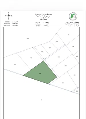 فرصة مميزة لامتلاك قطعة أرض في موقع واعد من أراضي الزرقاء، تقع في قاع خنا – حوض خرزة القاع 21
