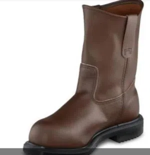 سيفتي بوت أصلي من Red Wing في خطوة واحدة! ماركة عالمية أمريكية تصميم مميز باللون البني