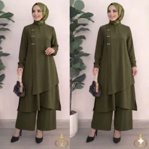 طقم ستاتي قطعتين فري سايز