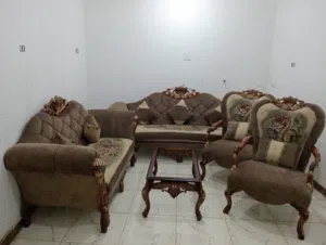 صالون دمياطى فاخر خشب أحمر حاجة روووووووعه