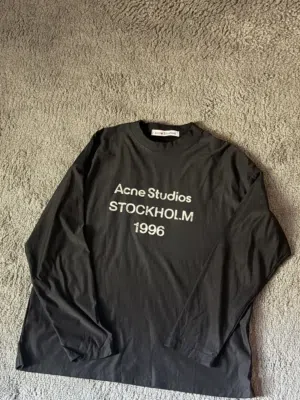 Acne Studios Stockholm 1996 Black Long Sleeve Tee (Size S)