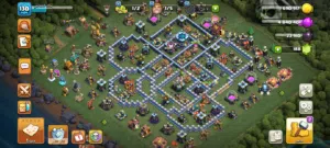 حساب clash of clans تاون هول 13