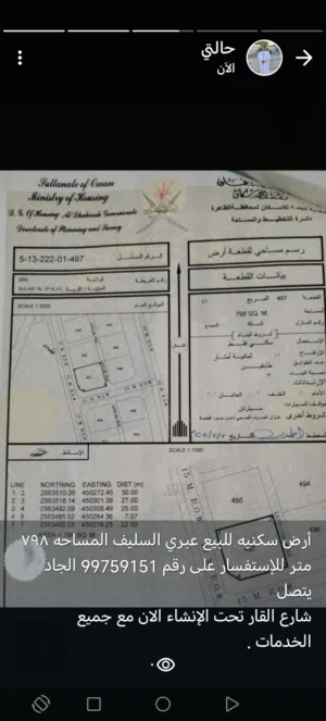 Residential Land for Sale in Al Dhahirah Ibri