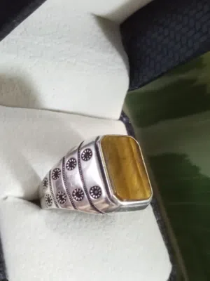 خاتم فضه 925 مقاس 22 سعر 20 دينار شامل التوصيل