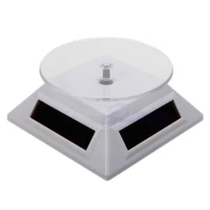 Solar Display Stand, Solar Showcase 360 Degrees Turntable Rotating