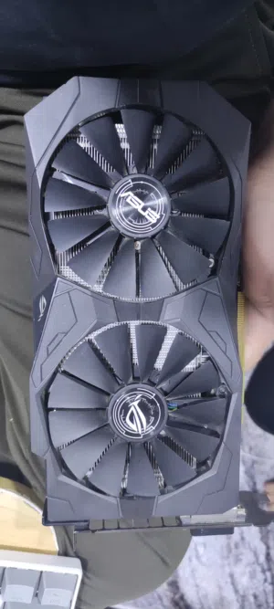كرت rx 570 4gb rog strix الوصف مهم !!!