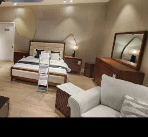 Full Bedroom set along with 6 doors wardrobes and high quality mattress